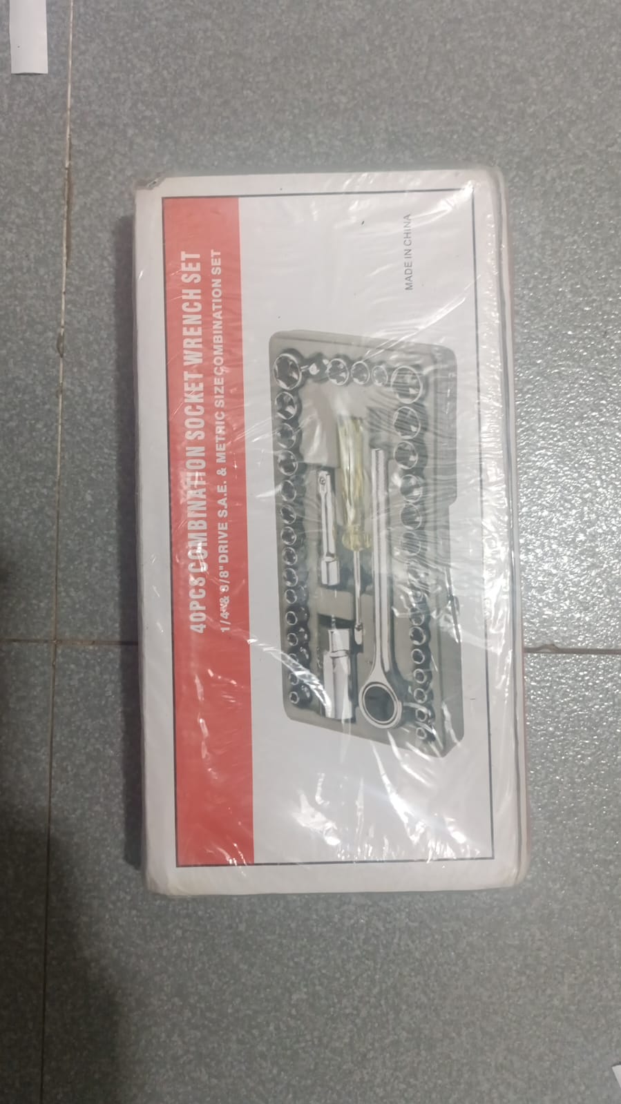 Aiwa 40 PCS Combination Socket Wrench Set – Complete Mechanical Tool Kit For Home, Garage & Automotive Repair